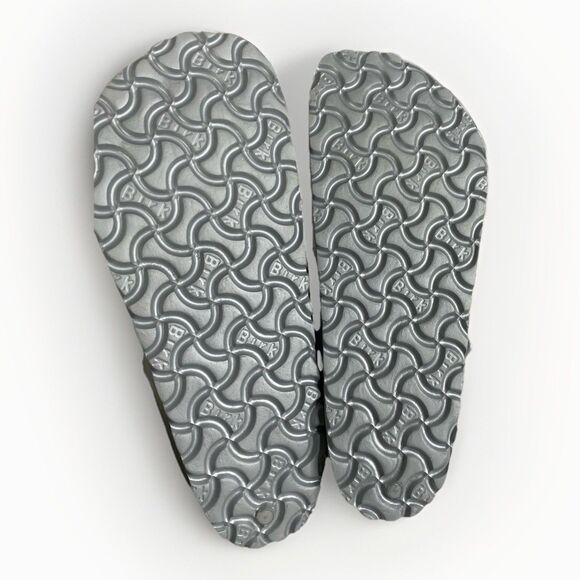 NWOT Birkenstock Gizeh Essentials EVA Sandals Size 36 Women’s 5 Metallic Silver - Picture 7 of 8